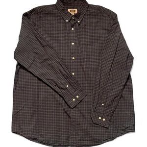 THE FOUNDRY SUPPLY CO • Vintage 100% Cotton Navy Blue Plaid Jacket • SIZE - 2XLT